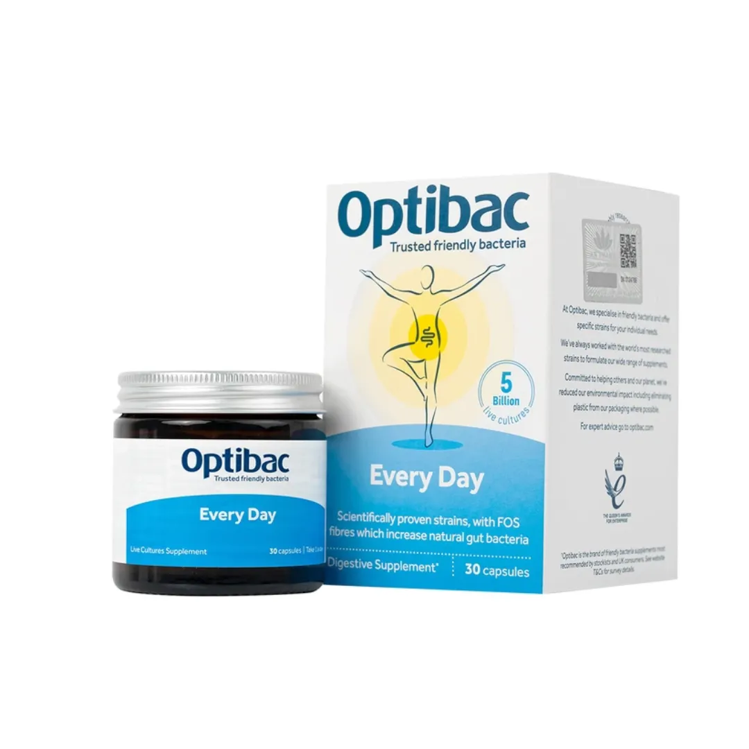 Everyday H/30v OPTIBAC Men Vi Sinh Hỗ Trợ Tiêu Hóa Tăng Cường Miễn Dịch