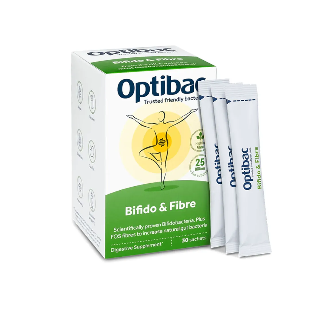 Bifido & Fibre H/30 gói OPTIBAC Men Vi Sinh Táo Bón