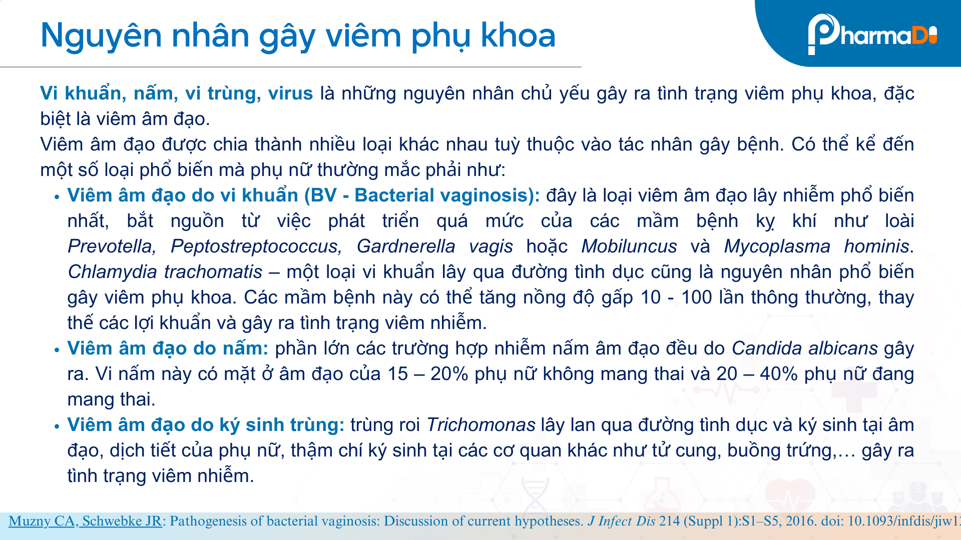 Nguyên nhân gây viêm phụ khoa