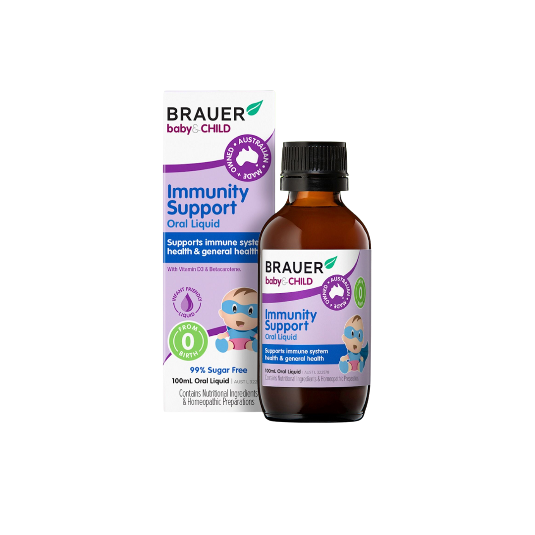 Immunity Support H/100ml BRAUER Siro tăng đề kháng trẻ 0+