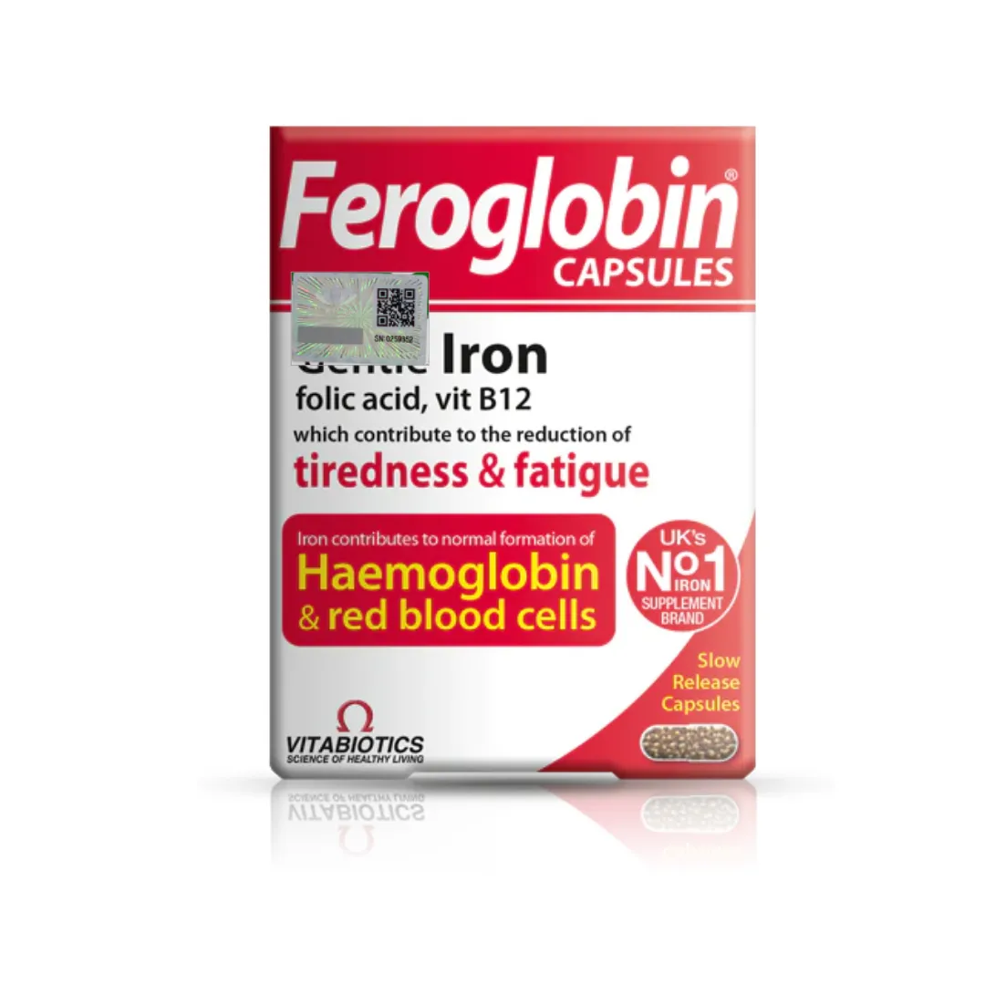 Feroglobin Capsule H/30v VITABIOTICS Viên Bổ Máu Người Lớn và Bầu