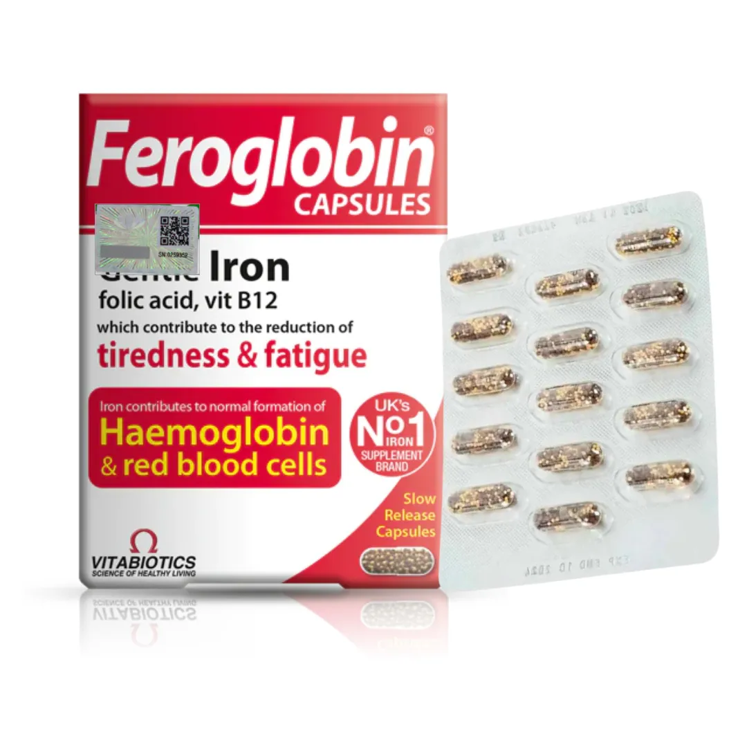 Feroglobin Capsule H/30v VITABIOTICS Viên Bổ Máu Người Lớn và Bầu
