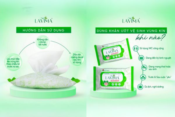 Protect 4.0 Gói/10 Miếng Lavima Khăn Ướt Phụ Khoa