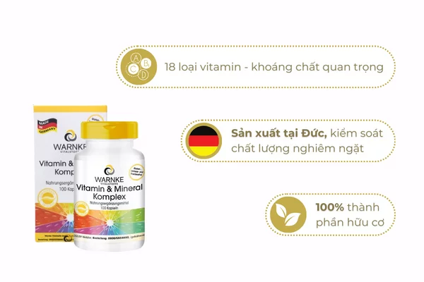 Vitamin Mineral Komplex H/100v Warnke Vitamin Và Khoáng Chất