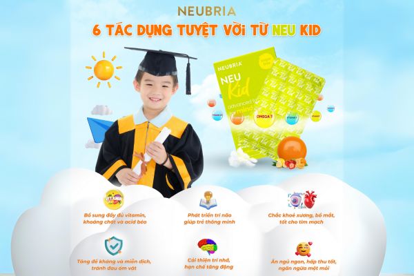 Neukids H/30v Neubria Kids Bổ Sung Omega3 Và Vitamin Trẻ Em