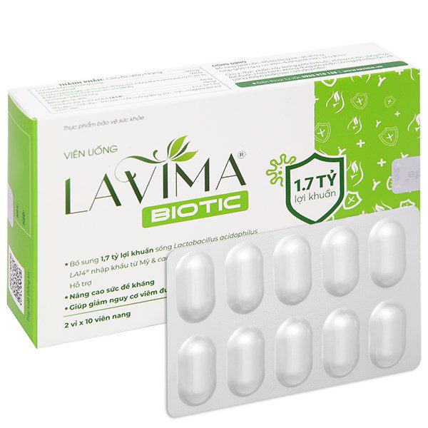 Viên uống phụ khoa men vi sinh vùng kín LAVIMA Biotic