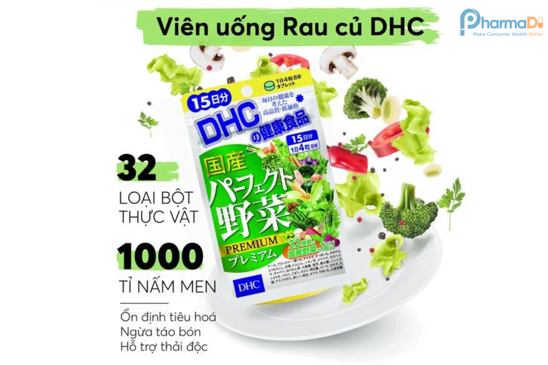 Dhc Perfect Vegetable  Viên Uống Rau Củ Dhc 