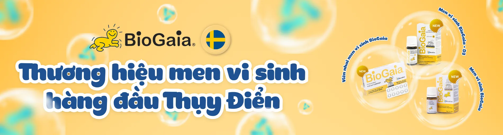 Protectis Baby Drops H/5ml BIOGAIA Men vi sinh giọt 0+