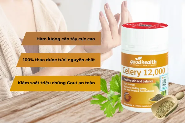 Celery 12000 H/60v GOODHEALTH Tinh chất cần tây hỗ trợ bệnh gout