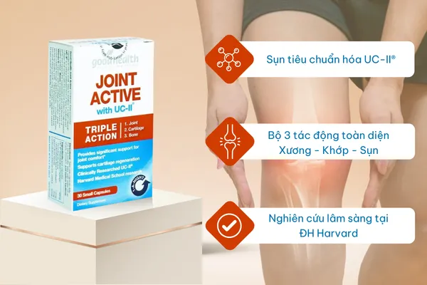 Joint Active H/30v GOODHEALTH Sụn Tiêu Chuẩn Hoá UC-II Tái Tạo Sụn Khớp