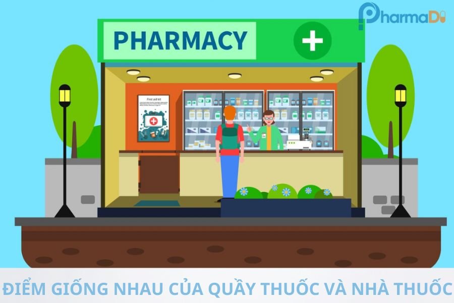 Điểm giống nhau giữa nhà thuốc và quầy thuốc