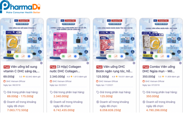 Top sản phẩm bán chạy DHC