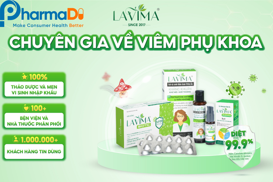 Men vi sinh phụ khoa Lavima