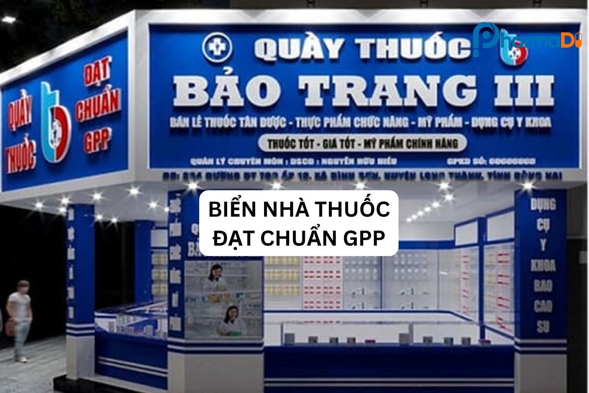 Biển nhà thuốc đạt chuẩn GPP