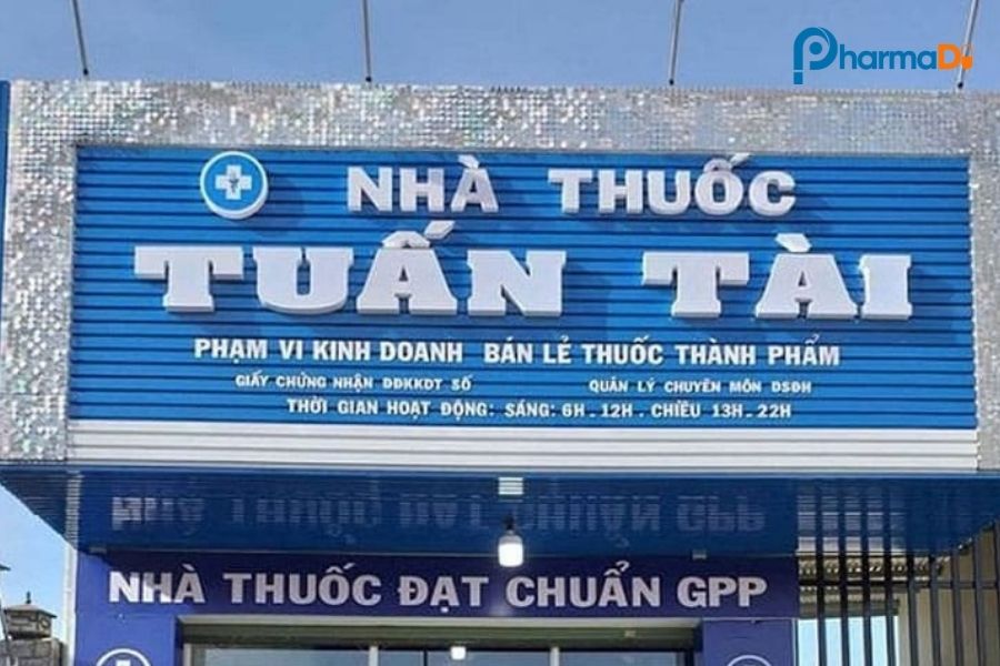 Mẫu biển hiệu nhà thuốc chữ nổi