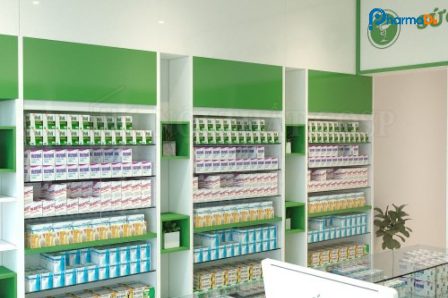 Mẫu thiết kế nhà thuốc cho diện tích nhỏ 02