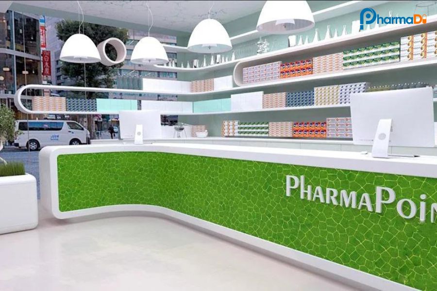 Mẫu thiết kế nhà thuốc đẹp phong cách hiện đại 01