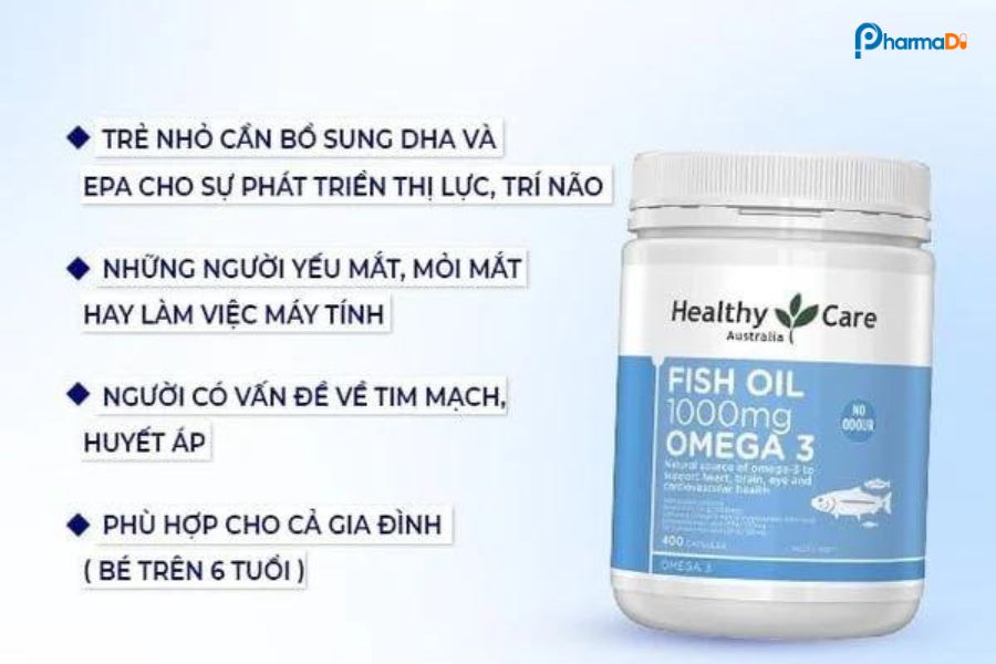 Fish Oil Omega3 1000mg Healthy Care