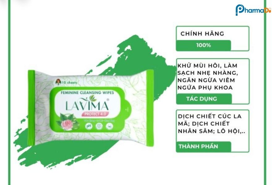 Khăn Ướt Phụ Khoa Protect Lavima
