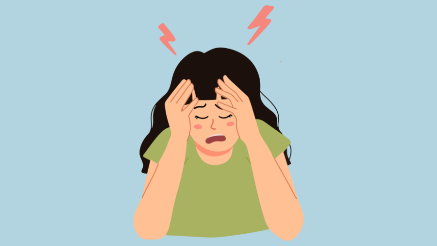 Sự biến động của hormone estrogen có thể gây ra nhức đầu