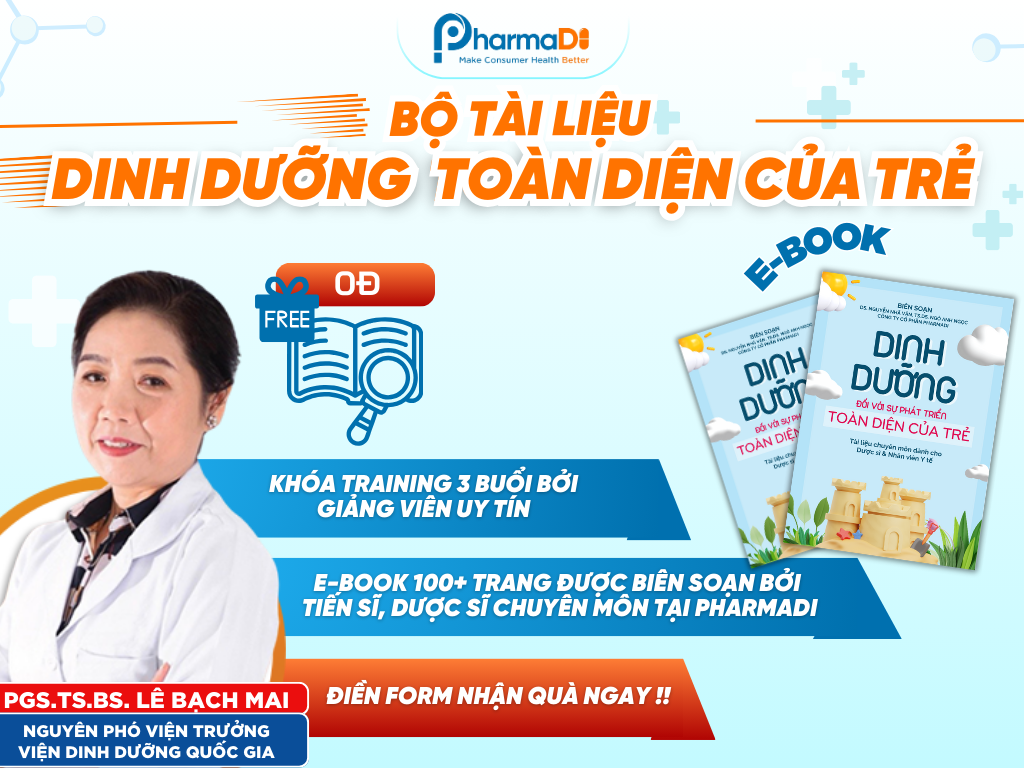 Khóa training & Ebook: Dinh dưỡng đối với sự phát triển toàn diện của trẻ