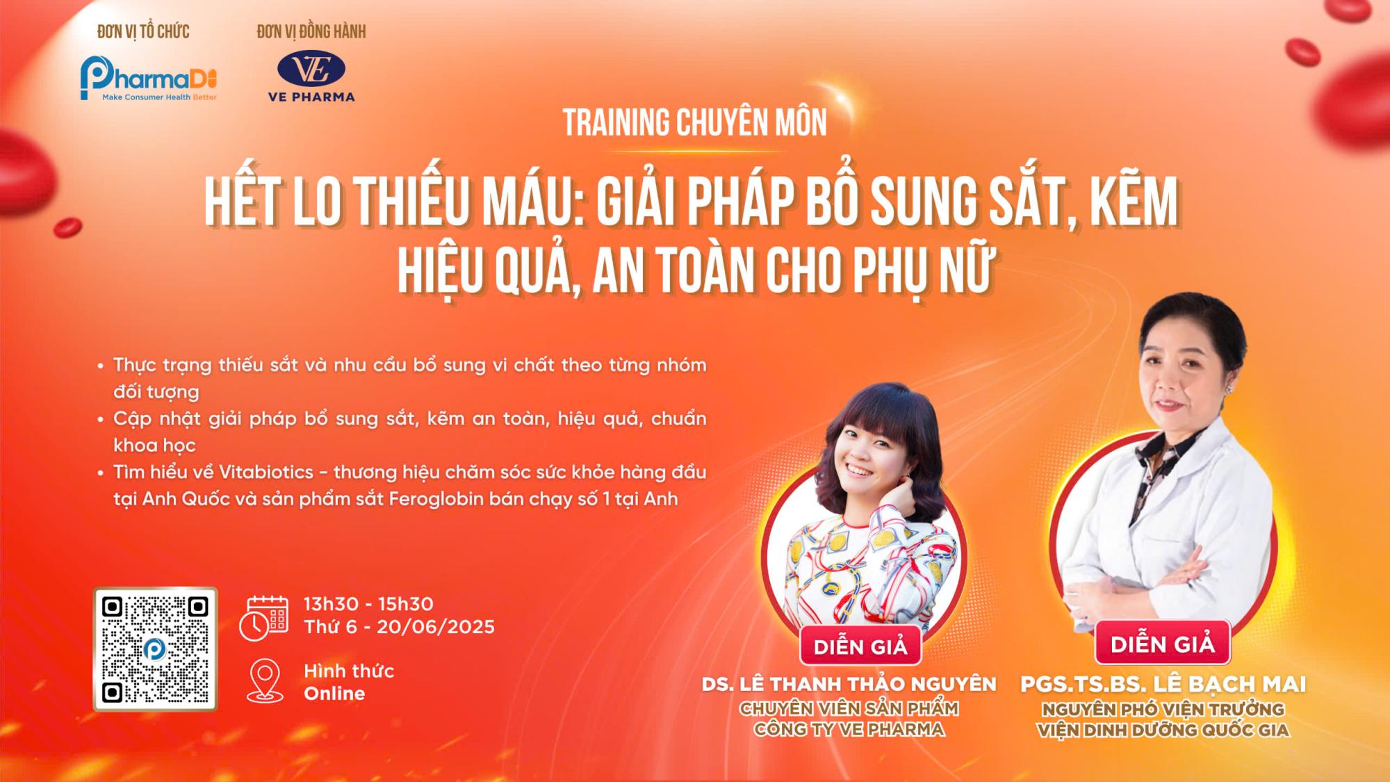 Recap buổi training “Giải pháp giúp bổ sung Sắt, Kẽm, bổ máu hiệu quả, an toàn cho phụ nữ”