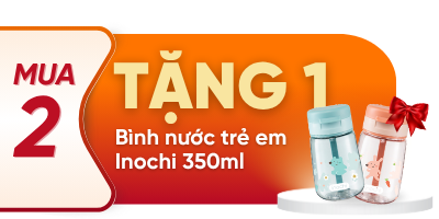 Mua 2 Brauer tặng 1 bình nước trẻ em Inochi 350ml