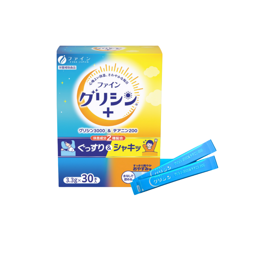 Glycine3000 & Theanine200 L/90V FINE JAPAN giúp ngủ ngon, ngủ sâu giấc