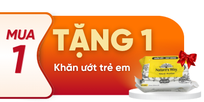 Nature’s Way mua 1 tặng 1 khăn ướt trẻ em