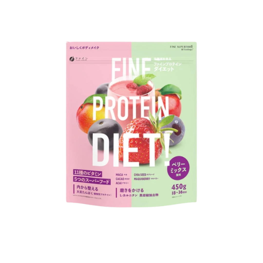 Protein Diet Chocolate Flavour G/300gr FINE JAPAN Siêu thực phẩm và protein hỗ trợ ăn kiêng lành mạnh vị sô cô la (Sao chép)